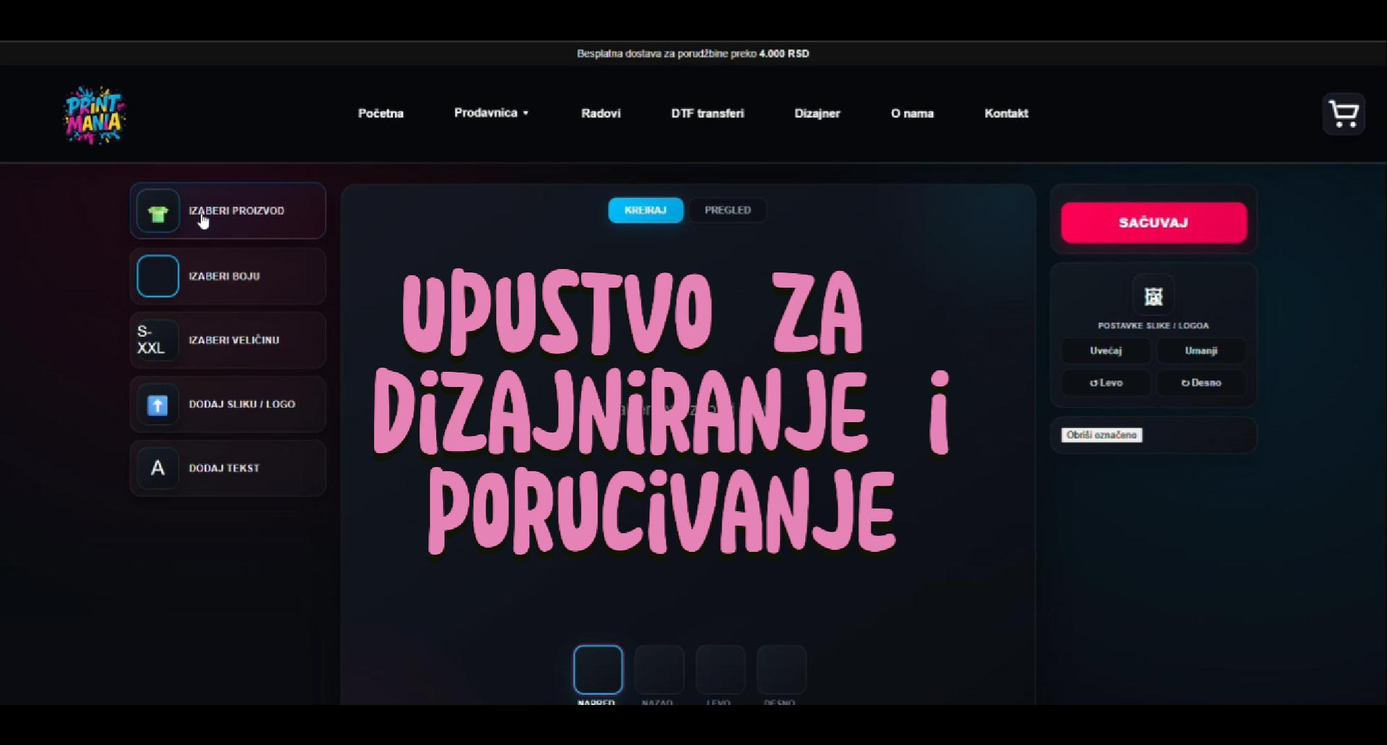 Kreiranje i porucivanje